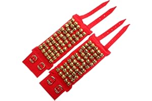 Kathak ghungru ghungroo payal anklet traditional feet jewelry| Brass Ghungroo Ankle Bells Velvet Pad for Classical Kathak Dan