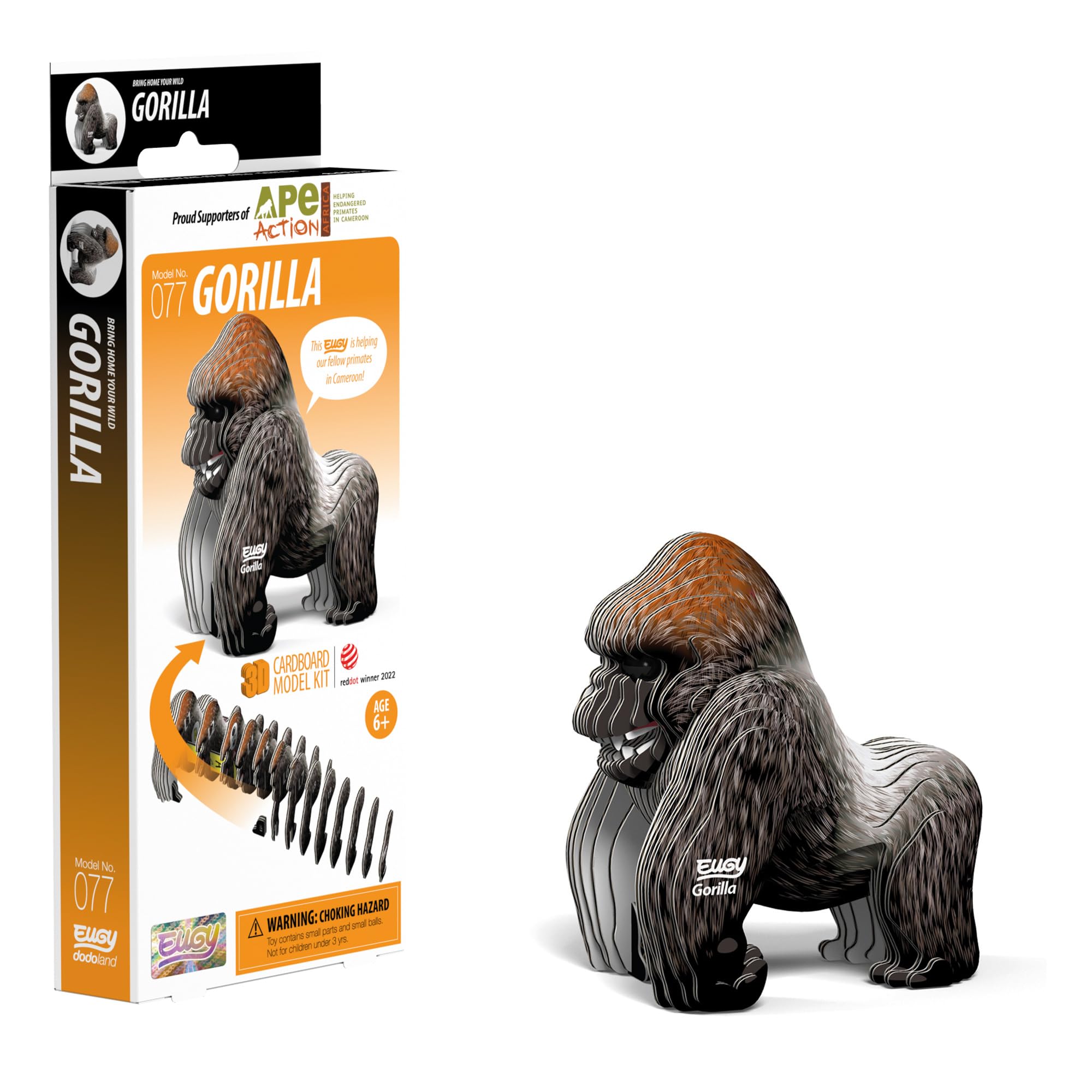 EUGY Gorilla Model 3D Craft Kit