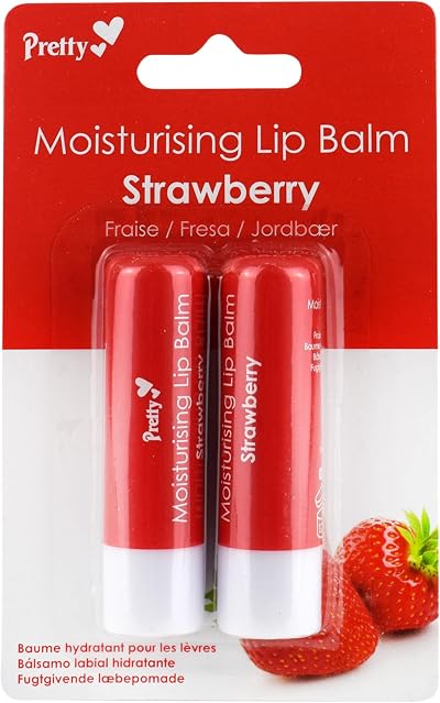 Pretty Moisturising Lip Balm Strawberry Brand Pretty