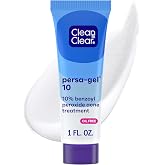 Clean &amp; Clear Persa-Gel 10 Acne Spot Treatment, 1 fl. oz | Oil-Free, Maximum Strength 10% Benzoyl Peroxide, Visibly Reduces Acne in One Day, Fragrance-Free, Topical Pimple Cream
