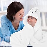 GSrenyu 3 Pcs Hooded Baby Towel 80x80 cm Coral Velvet Absorbent Cute Animals view 8