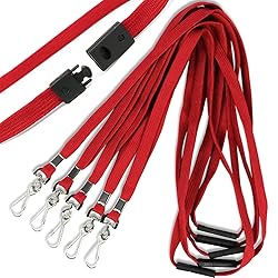 Ollain 25 Pack Breakaway Lanyard with J-Hook Bulk
