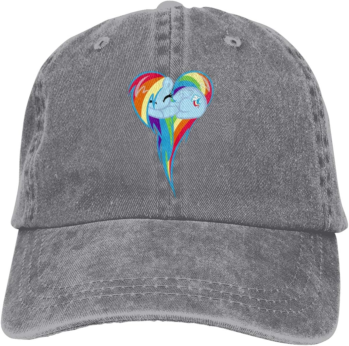 Heart of Rainbow Dash Classic Retro Cowboy Hat Baseball Cap Adjustable Outdoor Hat
