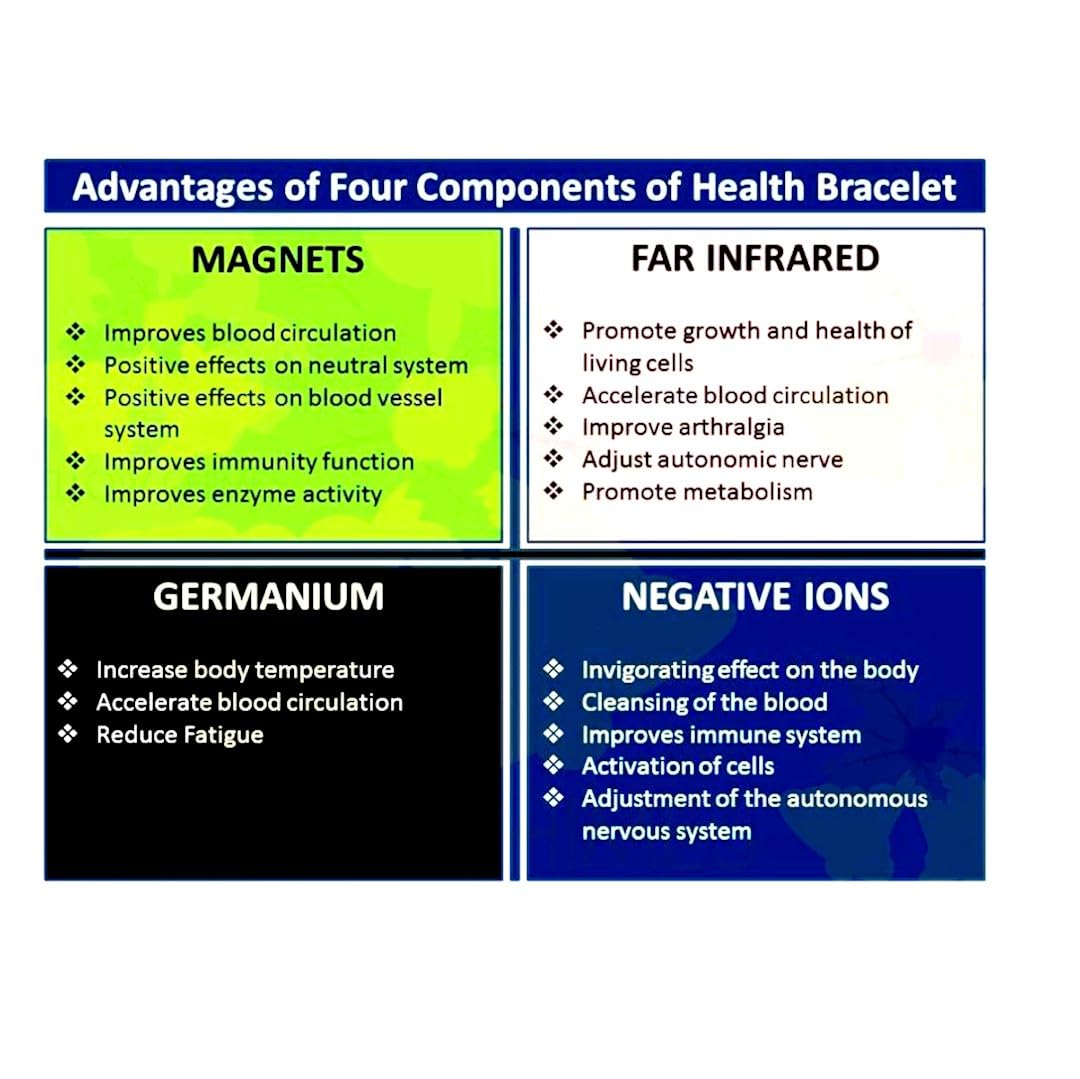 university trendz 18 k gold plated titanium health care bio energy bracelet