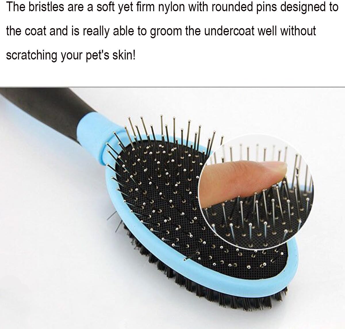 pin brush bristle brush Eogro Dog Grooming Dual Brush Professional for
