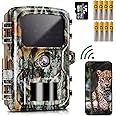 Hawkray pros Trail Camera WiFi Game Camera，30MP 2K Resolution with Night Vision Motion Activated, 0.2s Trigger Speed, IP65 Waterproof, 120° Wide Angle Wildlife Hunting Camera