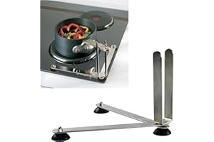 Sammons Preston Folding Pan Holder, Pot Stabilizer for One-Handed Stirring, Secure & Stable Kitchen Aid for Pan & Pot Turn Pr