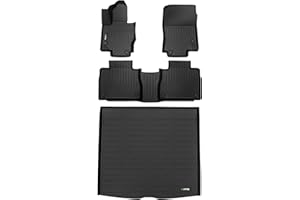 HAFIDI® Floor Mats & Cargo Liner Set Fit for 2020-2026 Mercedes Benz GLE& GLE 350& GLE 450 (No for Coupe) All Weather Protection TPE Anti-Slip Car Full Set Floor Liners Custom Accessories - Black