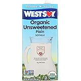 Westsoy Organic Unsweetened Soymilk, 32 Oz (12 Pack)