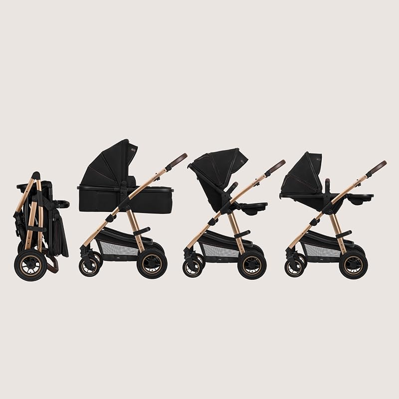 Amber Kinderwagen 2 in 1 Kombikinderwagen, Kinderwagen Set