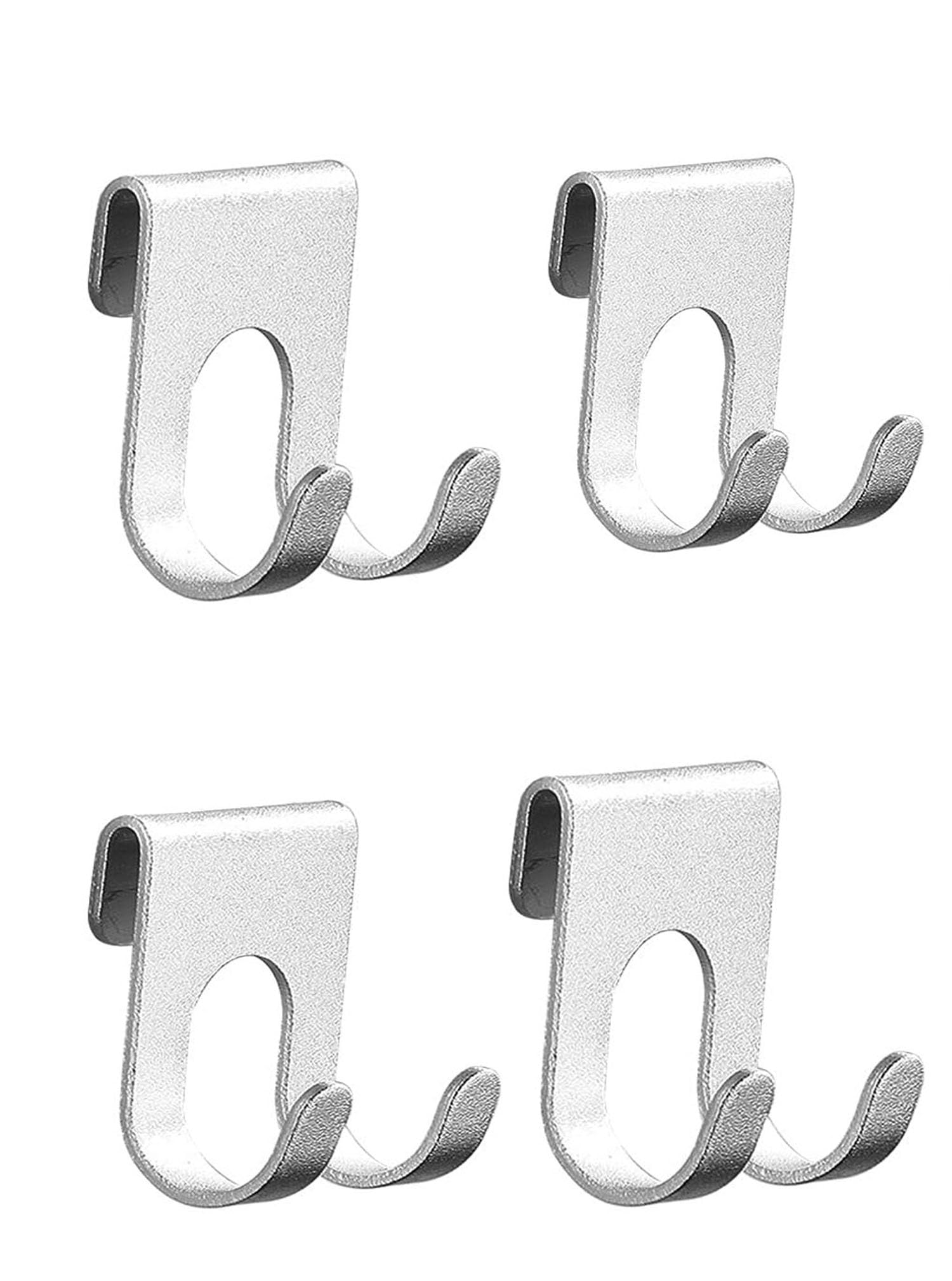 Photo 1 of JWCE. Shower Caddy Hook Razor No Drill Shower Hanger for Hanging Loofah, Towels,Razor Hook Bathroom Office Storage Rack Hanging Bathroom Kitchen Scissors holder-4pcs (Silver)