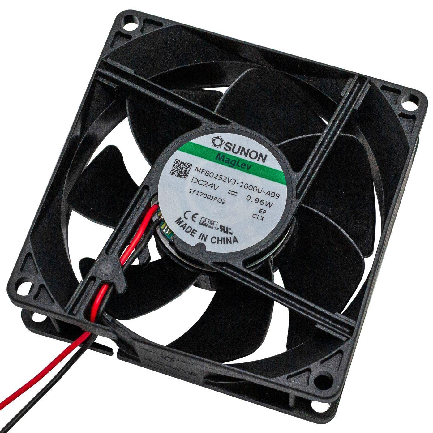 Fan 24V DC 0,96W 80x80x25mm 56,1m³/h 2600U/Min 56,1m³/h Sunon MF80252V31000UA99