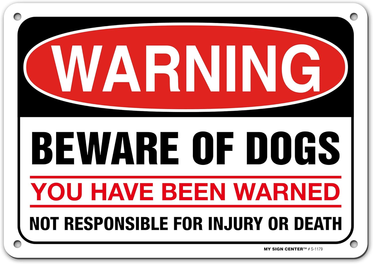 warning beware of dog
