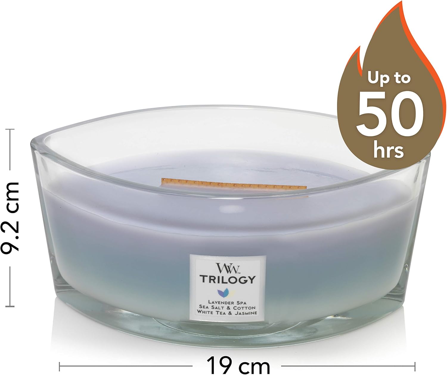 Woodwick Ellipse Trilogy Scented Candle with Crackling Wick Calming
