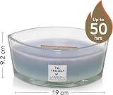 WoodWick Ellipse Trilogy Candle Calming Retreat Hearthwick Flame 50 Hr Burn Time view 2