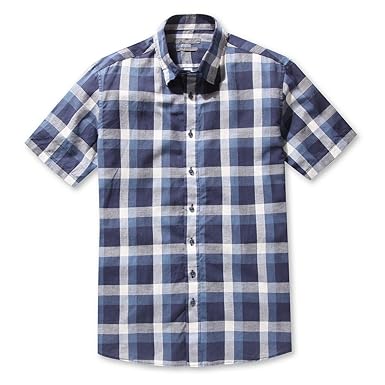 Amazon ジオツー Ggio2 トーンオントーンチェックリネンシャツ Xl