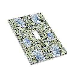 Vintage Morris Blue Floral Green Botanical Sage 1