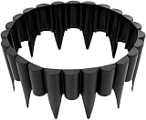 SolaDirect Black Lawn Edging Palisade 2.5m with Ground Stakes view 4