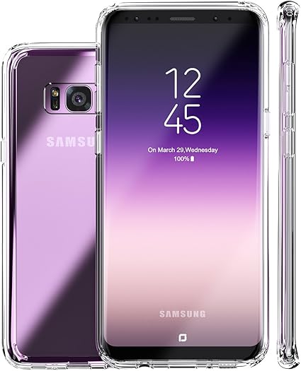 Amazon Com Galaxy S8 Case Clear Slim Hybrid Armor Perfect Fit