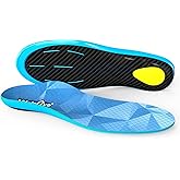 Welnove Carbon Fiber Sport Insoles with Arch Support - Shock Absorbing Performance Insoles for High Impact Sport- Energy Return,Increased Performance and Injury Protection-Not for Tight Shoes - XL