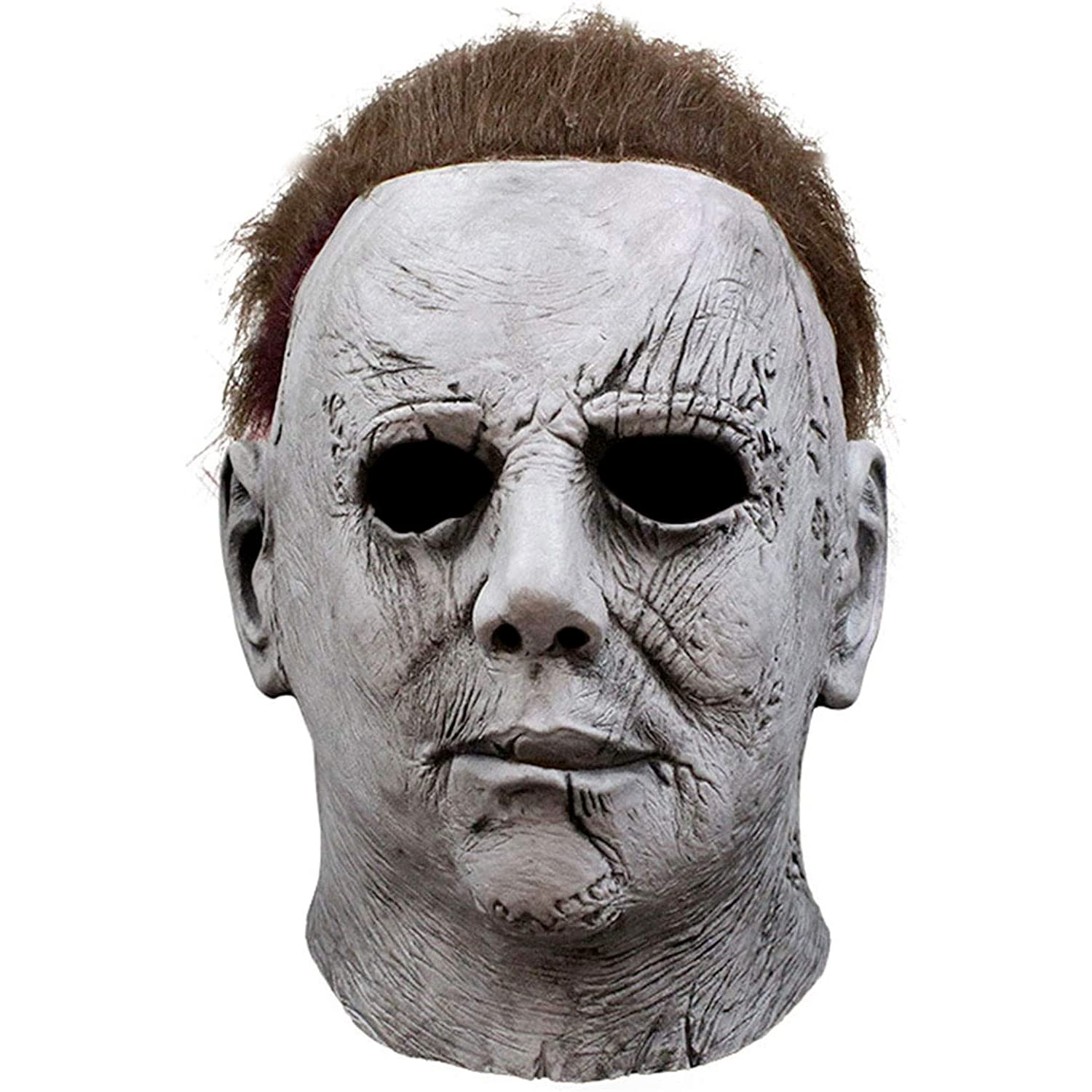 SC Products Michael Myers Mask Adult 100% Natural Latex | Michael Myers Halloween Costume Mask | Jason vs Mike Horror Face Mask | Scary Horror Costume Mask