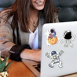 100pcs Space Stickers Pack for Water Bottles, NASA