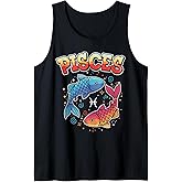 Constellation Pisces Zodiac Sign Twin Fish Graffiti Tank Top