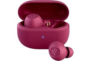 JLab Go Pop ANC True Wireless Earbuds & Charging Case, Fuchsia, Active Noise Cancelling, 10mm Drivers, Dual Connect, Customize Your Sound with App, Be Aware Mode, Compact Fit, MEMS Microphone