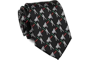 CUFFLINKSINC Cufflinks Inc. Star Wars and The Mandalorian Polyester Ties, Officially Licensed by Lucasfilm LTD