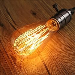 GOENDR E26 40W Edison Bulbs, ST64 2700K Warm