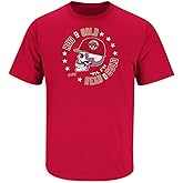 Smack Apparel San Francisco Football Fans. Red & Gold Til I'm Dead and Cold Red T-Shirt (Sm-5X)