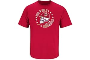 SMACK APPAREL TALKIN' THE TALK Red & Cold Til I'm Dead and Cold T-Shirt for San Francisco Football Fans (SM-5XL)