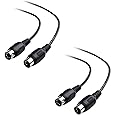 Cable Matters 2-Pack 5 Pin DIN MIDI Cable, 5 Pin MIDI Cable - 6 Feet