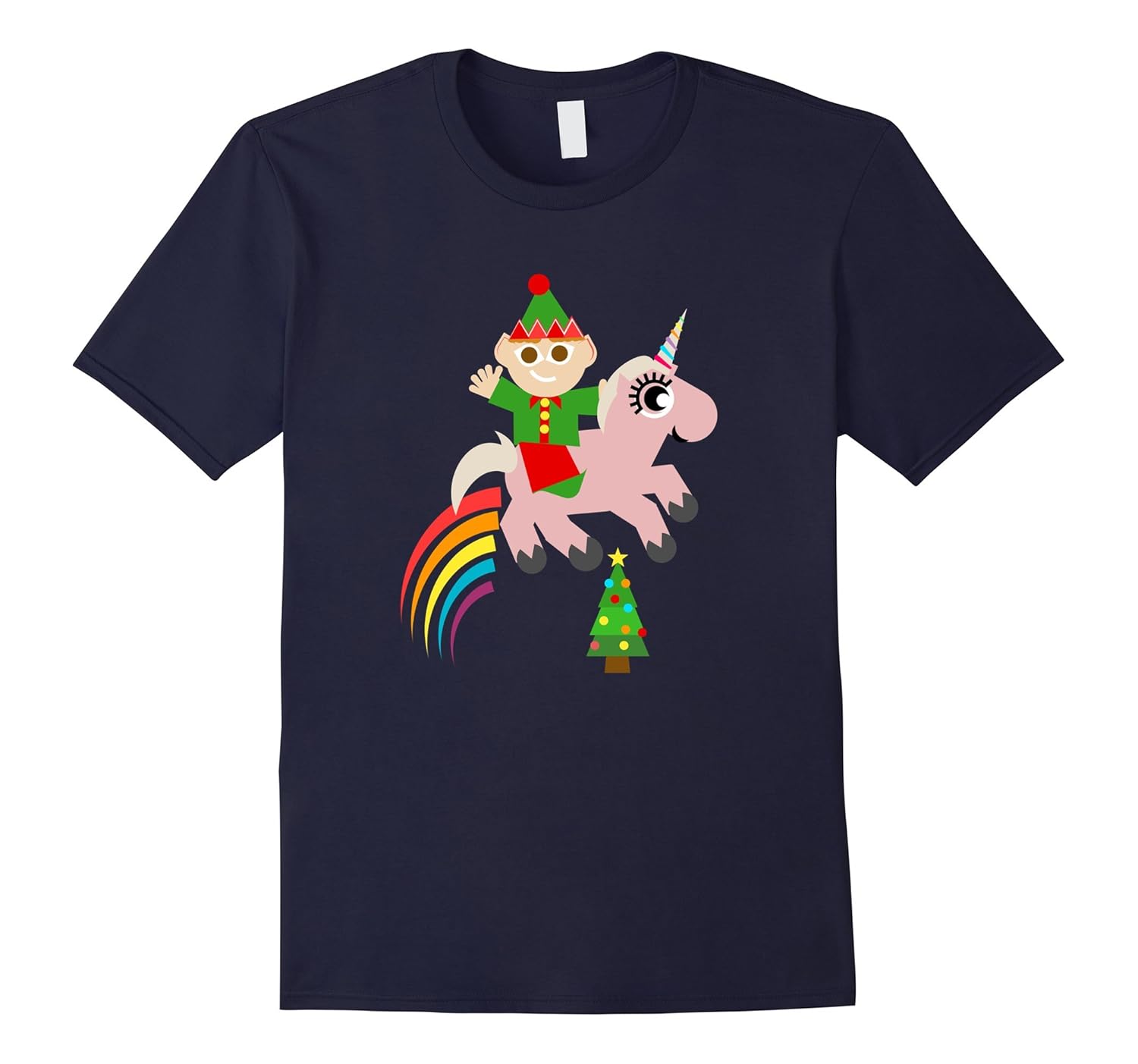Christmas Elf Unicorn Shirt-ANZ