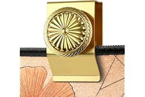 Tapestry Hangers Clamps, 4 Pack Quilt Hangers for Wall Hangings, Metal Wall Clips for Hanging, Rug and Carpet Display (Gold)