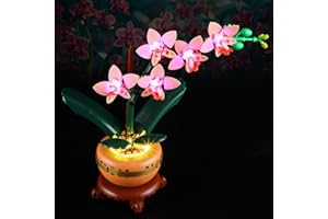 BOOZUU Light Kit for Lego-10343 Mini Orchid - Lighting Compatible with Lego Botanical Mini Orchid 10343 Building Set for Adults (Lights Only, No Lego Set)
