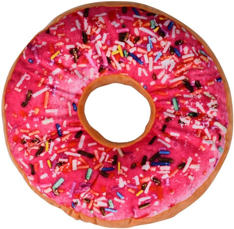 Rcool Doughnut Cushion, Creative Soft Ring Shaped Pillow Home
