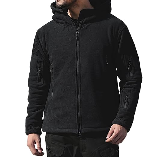 military fleece hoodie