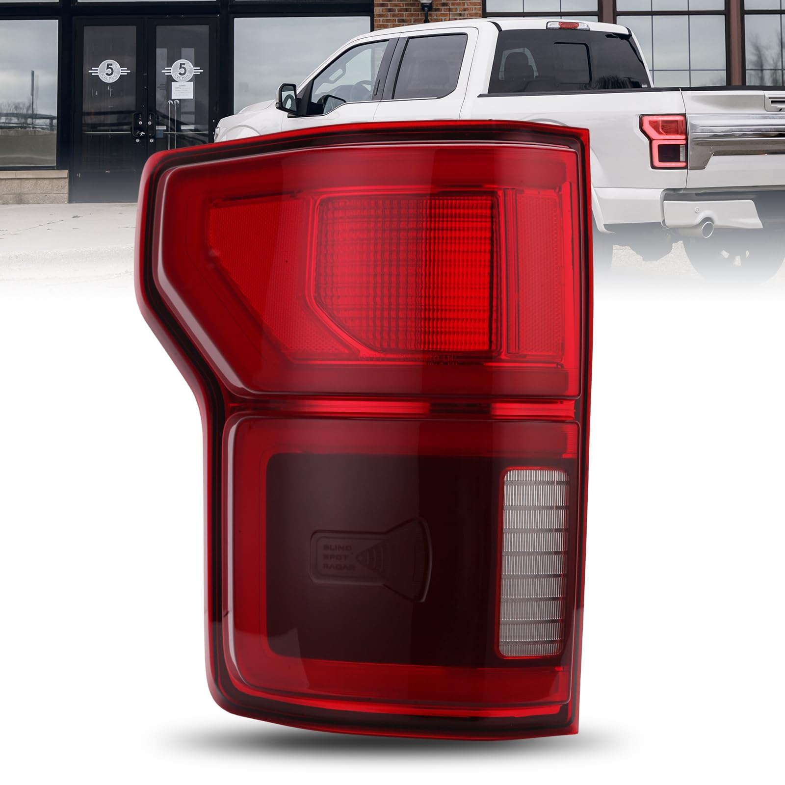 Photo 1 of LED Tail Light Assembly For Ford F150 2018 2019 2020 With Blind Spot Rear Lamp Taillight KL3Z13405B (Left Driver Side)