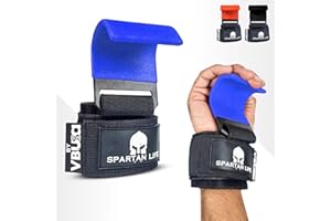 Victorbudo USA Weight Lifting Hooks Heavy Duty Power Lifting Wrist Straps Pull Ups Deadlift Grips Power Lifting Hooks Padded Workout Straps for Weightlifting Gym Gloves for Men & Women