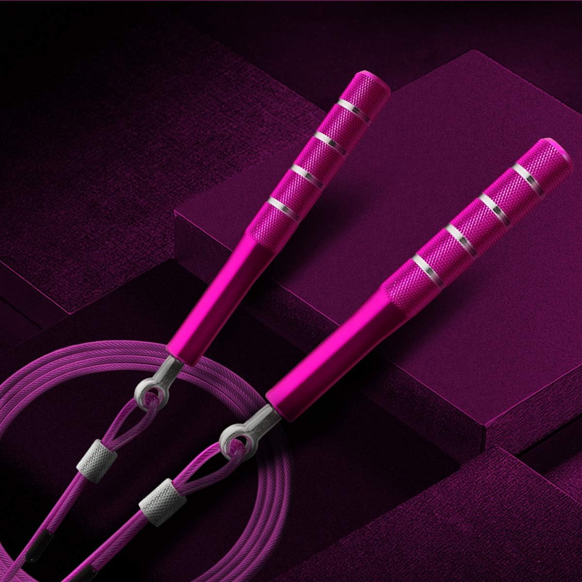 Jump Rope, Wastou Speed Jumping Rope for Training Fitness Exercise Adjustable Adults Workout Skipping Rope for Men Women, Kids, Girls - Image 3