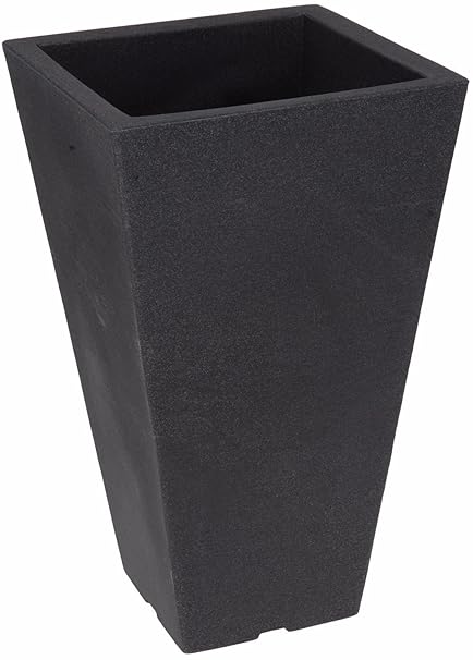 Tall Square Plastic Indoor or Outdoor Plant Pots Garden Planters