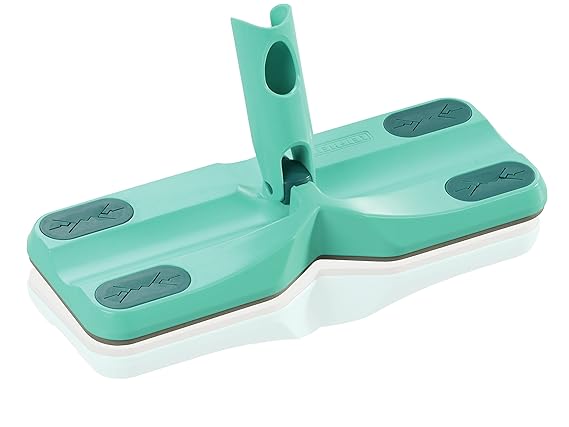 Leifheit Bodenplatte Clean & Away mit Click System Staubwischer zur Trockenreinigung, Staubfänger für Teleskopstiele mit Clic