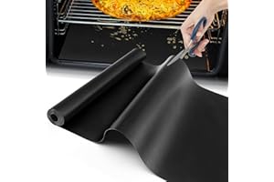 GOLDEER 16 X75 Inch Oven Liner for Bottom of Oven, Reusable and Thick Heavy Duty Non Stick Teflon Oven Mats Cut to Custom Fit Electric, Gas, Toaster, Convection, Microwave and Grills