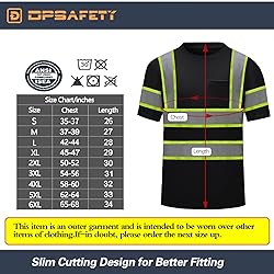 DPSAFETY High Visibility Shirts Quick Dry Safety T