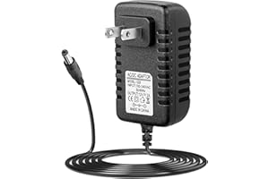 MAD OWL 12V 2A DC Power Supply Adapter Charger for Guitar Pedal Piano Keyboard, 110V AC 5.5 x 2.1mm Center Negative