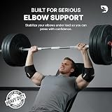 DMoose Fitness Elbow Wraps 40 Elbow Brace Pair for Lifting Bandage view 2