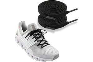 NDTEZUGT 1/4"(6mm) Flat Thin Shoe Laces for On Cloud Sneakers, Original Athletic Shoelaces Shoe Strings Replacement Laces
