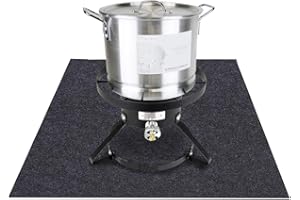 MEITOLA Turkey Fryer Mat,for Floor Surface/Absorbent mat Lightweight Washable Floor Mat to Protect Decks and Patios from Grease Splatter,Against Damage and Oil Stains or Grease Spills，Back Non-Slip (36”×30“)