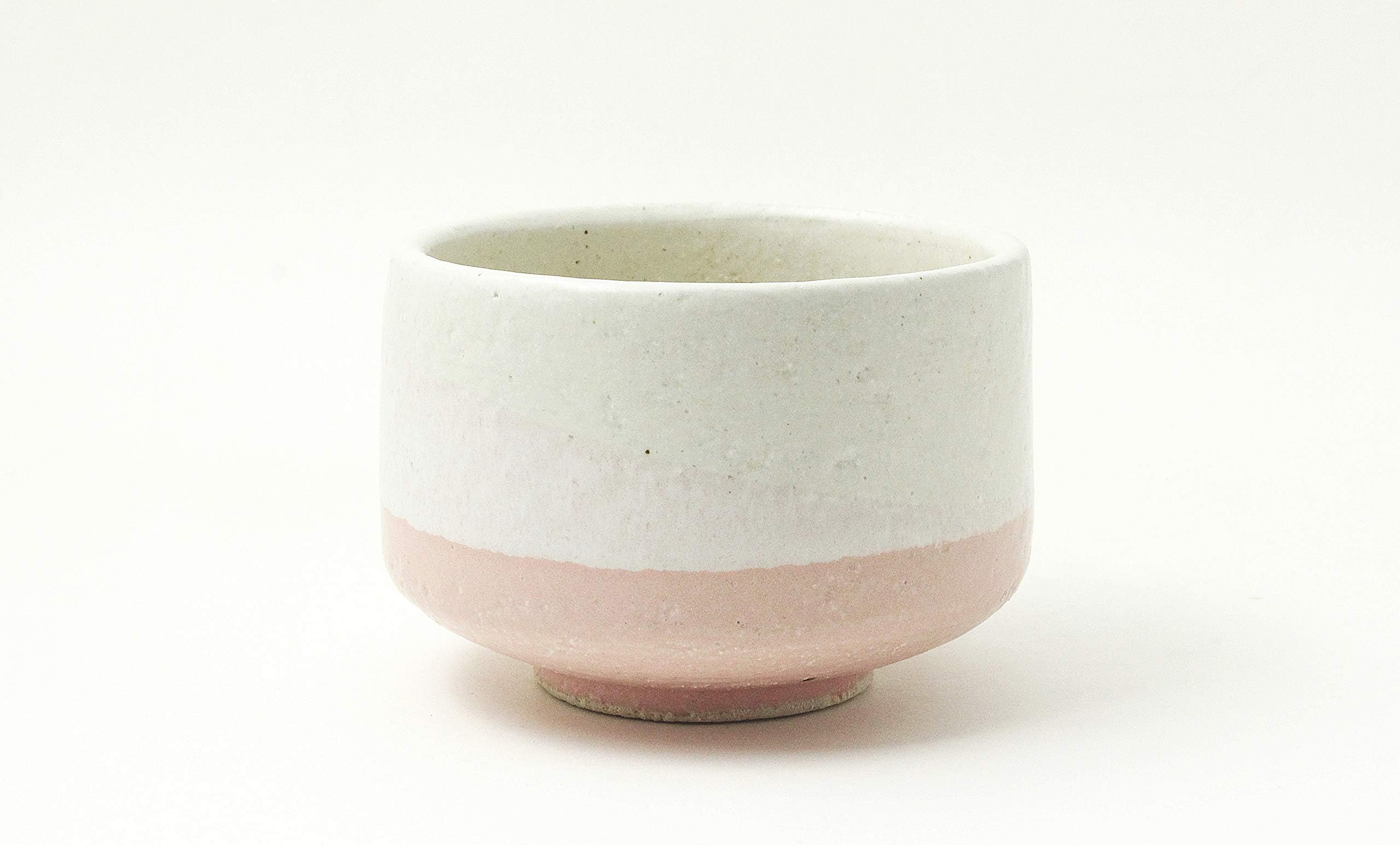 Yamanote Original Minoyaki Matcha Bowl Series Traditional Ceremonial Matchawan"Vanilla Pink" (Made in Japan)